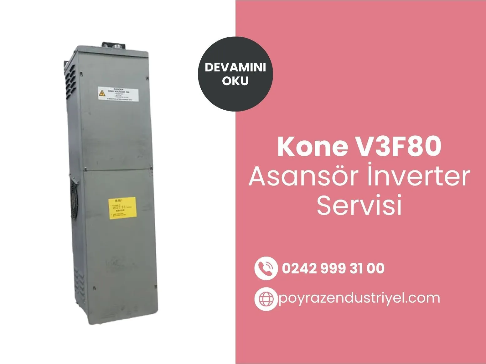 Kone V3f80 Asansör İnverter Servisi